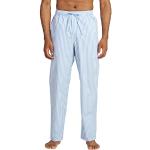 Reduzierte Hellblaue Pyjamahosen lang ohne Verschluss aus Baumwolle maschinenwaschbar für Herren Größe XL 