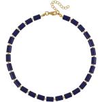 Blaue Edelsteinketten vergoldet mit Lapislazuli für Damen 