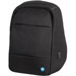 Laptop Rucksack LIGHTPAK®, für 1 Notebook bis 15,6" & 1 Tablet, Hauptfach & Reißverschlussfach, USB-Ladeport, Sicherheitsfach, Recycling-PET, schwarz