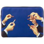 Blaue Seletti Macbook Taschen mit Reißverschluss aus Kunstfaser 