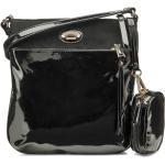 Schwarze Ara Kunststoffhandtaschen mit Reißverschluss für Damen 