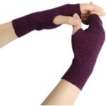 Violette Fingerlose Handschuhe & Halbfinger-Handschuhe für Damen Einheitsgröße 