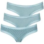 Mintgrüne Unifarbene LASCANA Basic-Slips aus Spitze für Damen Größe XL 3-teilig 
