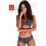 Marineblaue LASCANA Bandeau-Bikinis gepolstert für Damen Größe XS 