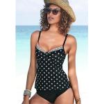 Bügel-Tankini-Top LASCANA "Kimer" schwarz (schwarz, bedruckt) Damen Bikini-Oberteile Ocean Blue