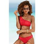 Bustier-Bikini-Top LASCANA "Scallop" rot Damen Bikini-Oberteile Ocean Blue