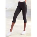 Schwarze LASCANA Capri-Leggings & 3/4-Leggings aus Baumwolle für Damen Größe XS Weite 44, Länge 34 