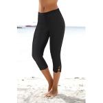 Schwarze LASCANA Nachhaltige Strandhosen aus Baumwolle für Damen Größe XS Weite 44, Länge 34 