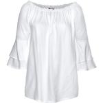Reduzierte Weiße LASCANA Basic Schulterfreie Bikini-Tops für Damen Größe XS für den für den Sommer 