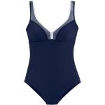 Marineblaue Formbadeanzüge durchsichtig aus Polyamid ohne Bügel für Damen Größe XXL 
