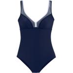 Marineblaue Formbadeanzüge durchsichtig aus Polyamid ohne Bügel für Damen Größe 6 XL 