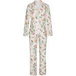 Weiße Blumenmuster Damenschlafanzüge & Damenpyjamas Größe S 2-teilig 
