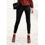 Schwarze LASCANA Jeggings & Jeans-Leggings mit Reißverschluss aus Leder für Damen Größe XS 