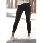 Anthrazitfarbene LASCANA Nachhaltige Jeggings & Jeans-Leggings mit Reißverschluss aus Denim für Damen Größe XS 