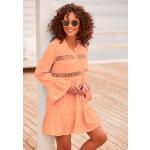 Langärmelige LASCANA V-Ausschnitt Tunika-Blusen aus Spitze für Damen für den für den Sommer 