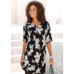 Schwarze Kurzärmelige LASCANA Mini Minikleider & kurze Kleider aus Viskose für Damen Größe XS für den für den Frühling 