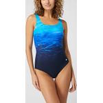 Reduzierte Blaue LASCANA Damenschwimmanzüge & Damensportbadeanzüge aus Polyamid Größe M 