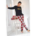 Schwarze LASCANA Pyjamas lang aus Jersey für Damen Größe XS 