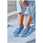 Blaue LASCANA Slip-on Sneaker ohne Verschluss für Damen Größe 37 