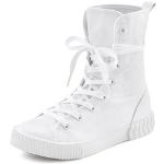 Weiße LASCANA Vegane High Top Sneaker & Sneaker Boots mit Schnürsenkel für Damen Größe 41 