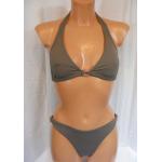 Braune LASCANA Neckholder-Bikinis aus Polyamid für Damen Größe XS 