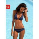 Marineblaue LASCANA Triangel-Bikinis gepolstert für Damen Größe XS für den für den Winter 
