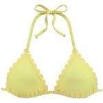 Gelbe LASCANA Triangel-Tops aus Polyamid für Damen Größe XS 