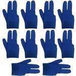 Billard Snooker 3 Finger Handschuhe Billardhandschuh Linke Hand Blau