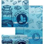 Blaue Motiv Lashuma Handtücher Sets aus Frottee 50x70 4-teilig 