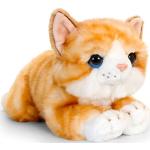 Lashuma Plüschtier Katze Ginger, Weiches Stofftier Kätzchen Rot Getigert, Keel Toys Liegende Kuscheltier Mieze 32 cm