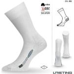 Lasting CXL Trekking-Socken Baumwolle mit Silberfaser - weiss