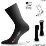 Lasting CXL Trekking-Socken Baumwolle mit Silberfaser - schwarz, Größe S(EU34-37)L(EU42-45)M(EU38-41)XL(EU46-49)M (EU 38-41)