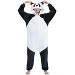 Schwarze Panda-Kostüme aus Flanell für Damen Größe S 