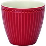 Reduzierte Rote Skandinavische GreenGate Alice Kaffeetassen 300 ml aus Porzellan 