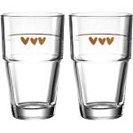 Reduzierte Braune LEONARDO Glasserien & Gläsersets mit Kaffee-Motiv aus Glas 2-teilig 