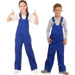 Blaue Buttinette Bauarbeiter-Kostüme für Kinder Größe 128 