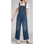 Blaue LEE Jeans-Latzhosen für Damen Größe S 
