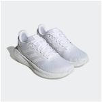 Reduzierte Weiße adidas Performance Herrenlaufschuhe aus Textil atmungsaktiv Größe 42,5 