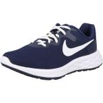 Reduzierte Marineblaue Nike Revolution 6 Joggingschuhe & Runningschuhe mit Schnürsenkel aus Mesh für Herren Größe 43 