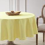 Gelbe Laura Ashley Runde Runde Tischdecken strukturiert aus Polyester schmutzabweisend 