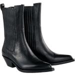 Schwarze LAURA BELLARIVA Cowboy-Boots & Cowboystiefeletten aus Leder für Damen Größe 37 