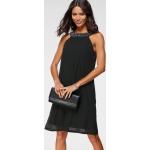Schwarze Elegante Laura Scott Cocktailkleider durchsichtig aus Jersey für Damen Größe XS 