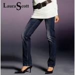 Blaue Laura Scott Slim Fit Jeans aus Denim für Damen 
