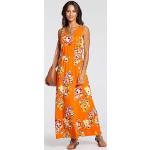 Orange Laura Scott V-Ausschnitt Sommerkleider aus Jersey für Damen Größe XS für den für den Sommer 