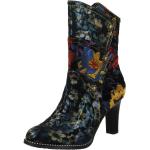 Indigofarbene Laura Vita Ankle Boots & Klassische Stiefeletten in Normalweite aus Leder Größe 40 