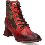 Rote Laura Vita Ankle Boots & Klassische Stiefeletten aus Gummi für Damen Größe 36 