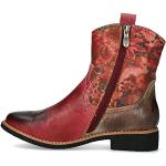 Rote Blumenmuster Laura Vita Cowboy-Boots & Cowboystiefeletten aus Leder leicht für Damen Größe 39 für den für den Herbst 
