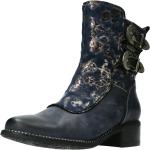 Schwarze Laura Vita Cowboy-Boots & Cowboystiefeletten aus Leder für Damen Größe 39 