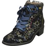 Indigofarbene Laura Vita Ankle Boots & Klassische Stiefeletten in Normalweite aus Leder Größe 35 
