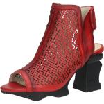 Rote Laura Vita Sandaletten mit Klettverschluss aus Leder Größe 37 